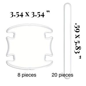 Auto/Vehicle Transparent Protector Strips/StickersUniversal Fit NIB